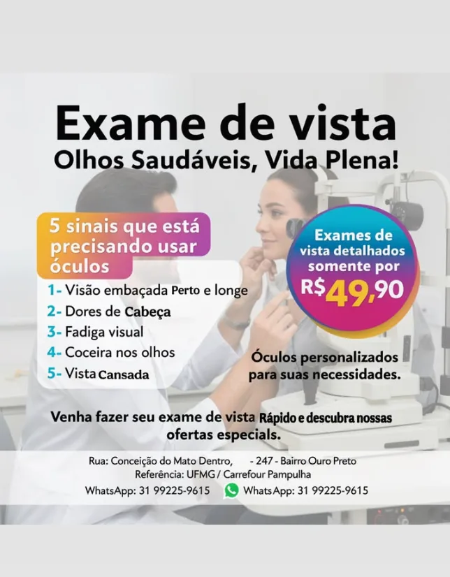 Post de Instagram da Visano: 5 sinais que está precisando usar óculos