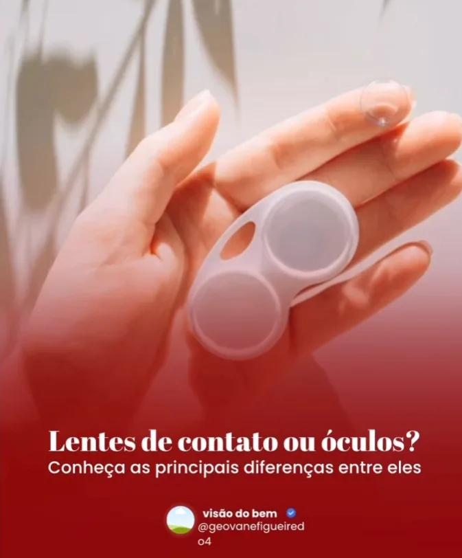 Post da Visano: lentes de contato ou óculos? Diferenças