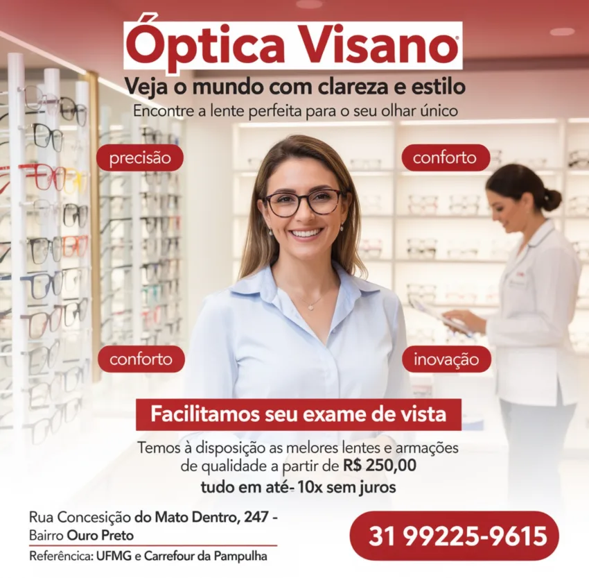 Post da Visano: Óculos novo, enxergar bem muda tudo